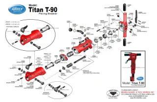 Titan T90 parts drawing preview