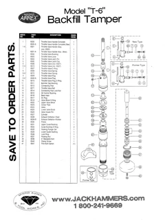 T6 parts drawing preview (first PDF page)
